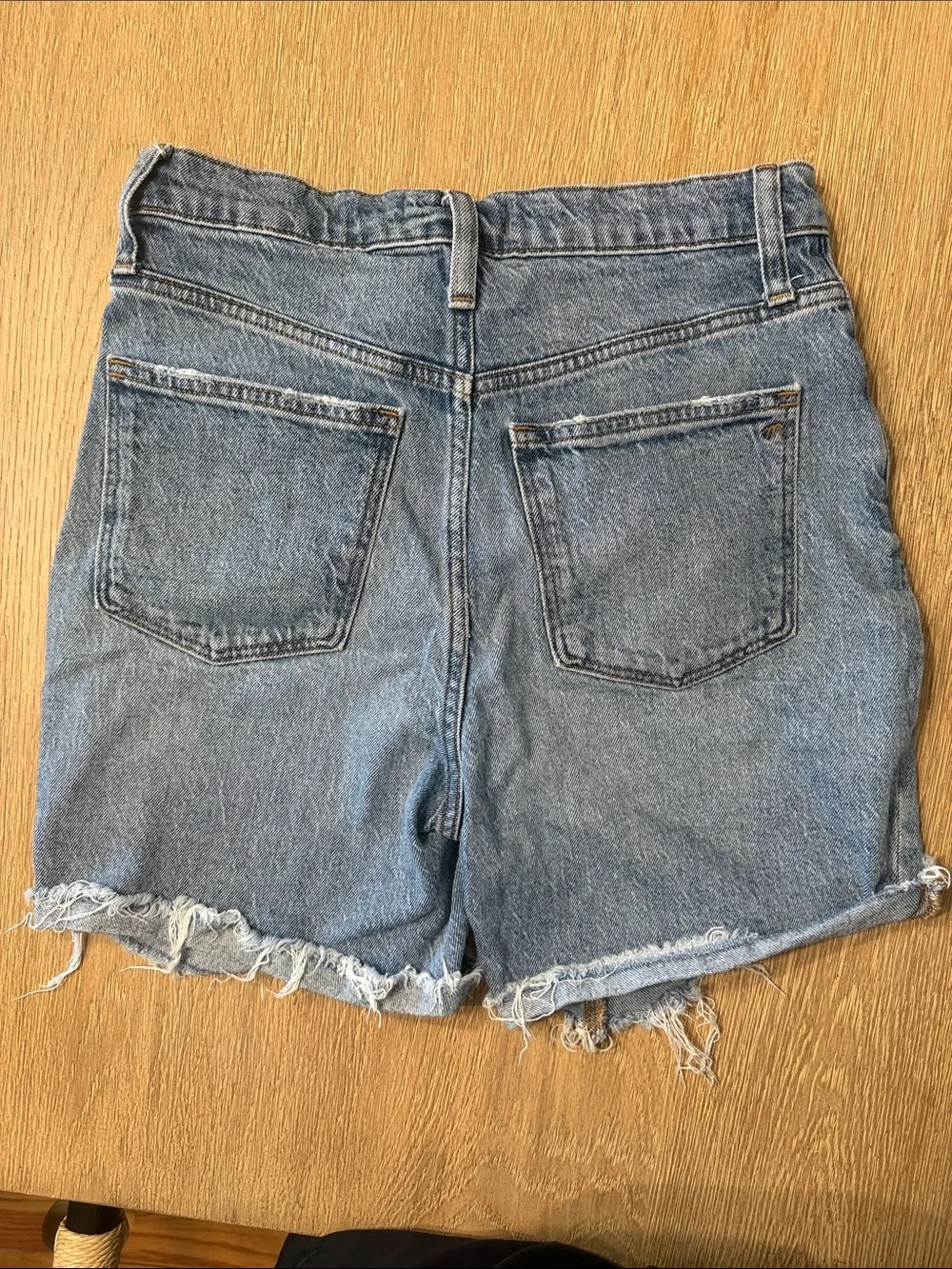 Madewell High Rise Mid Length Denim Shorts
